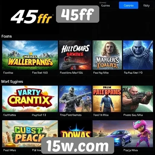 Jogos mais acessados no site 45ff